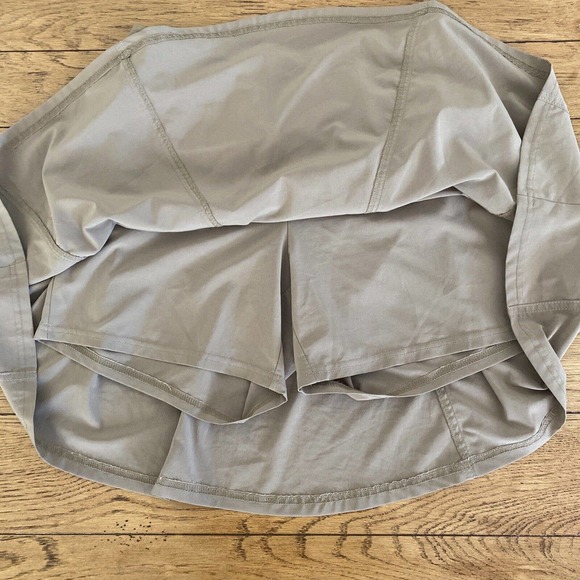 Athleta Wherever Skort Sz 4 Women’s Skirt w Shorts Layered Stretchy Tan Khaki - Picture 7 of 9